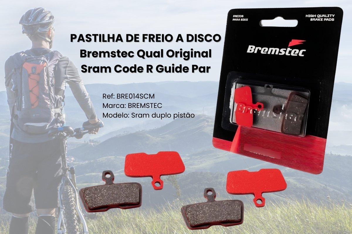 Pastilha Freio para Bicicleta SRAM Code/Guide – potência e controle no MTB